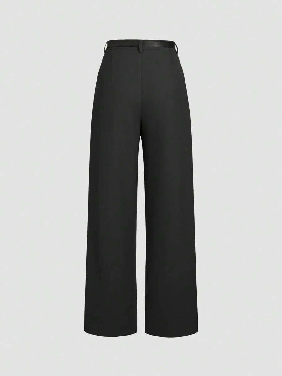 Belted Wide Leg Trousers