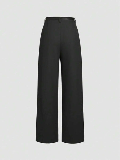 Belted Wide Leg Trousers