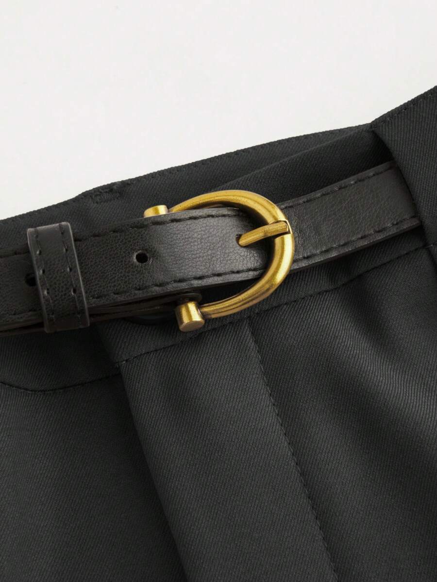 Belted Wide Leg Trousers