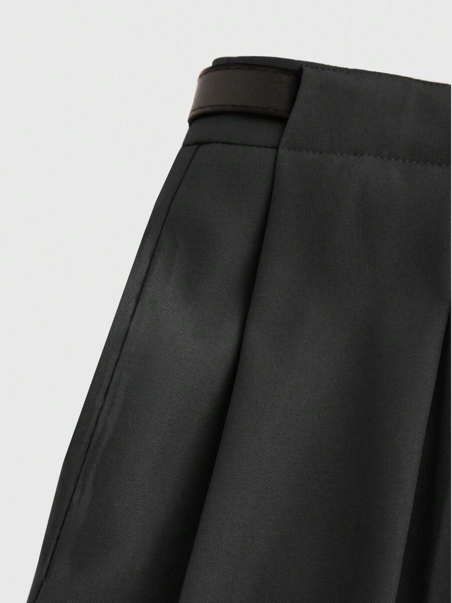 Belted Wide Leg Trousers
