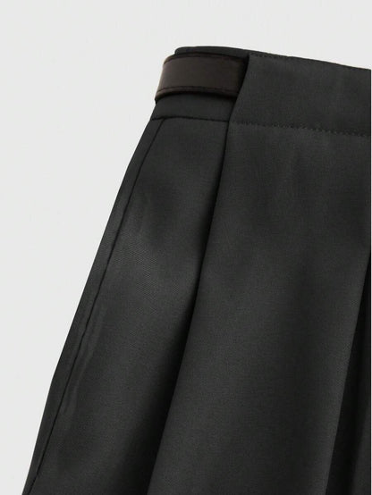 Belted Wide Leg Trousers