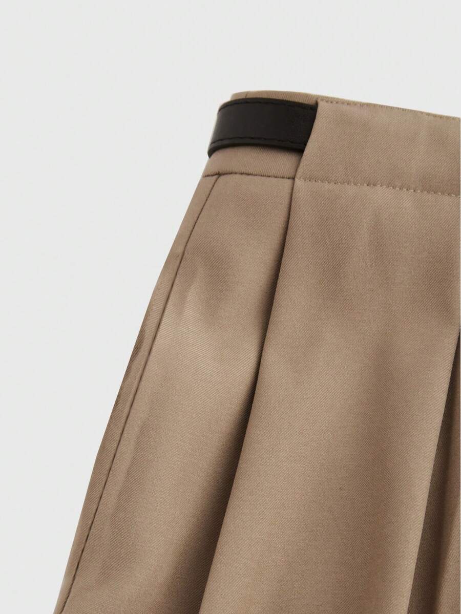 Belted Wide Leg Trousers