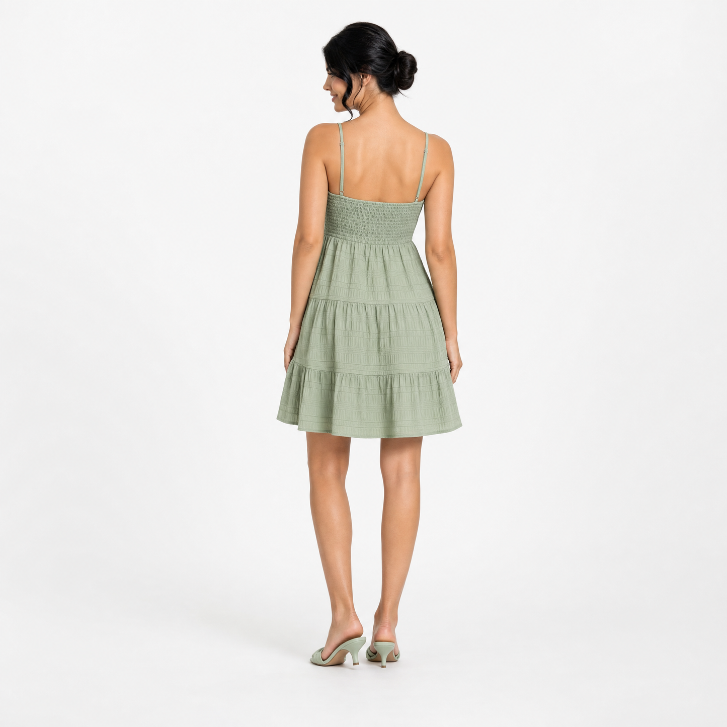 Strapless Tiered Mini Dress