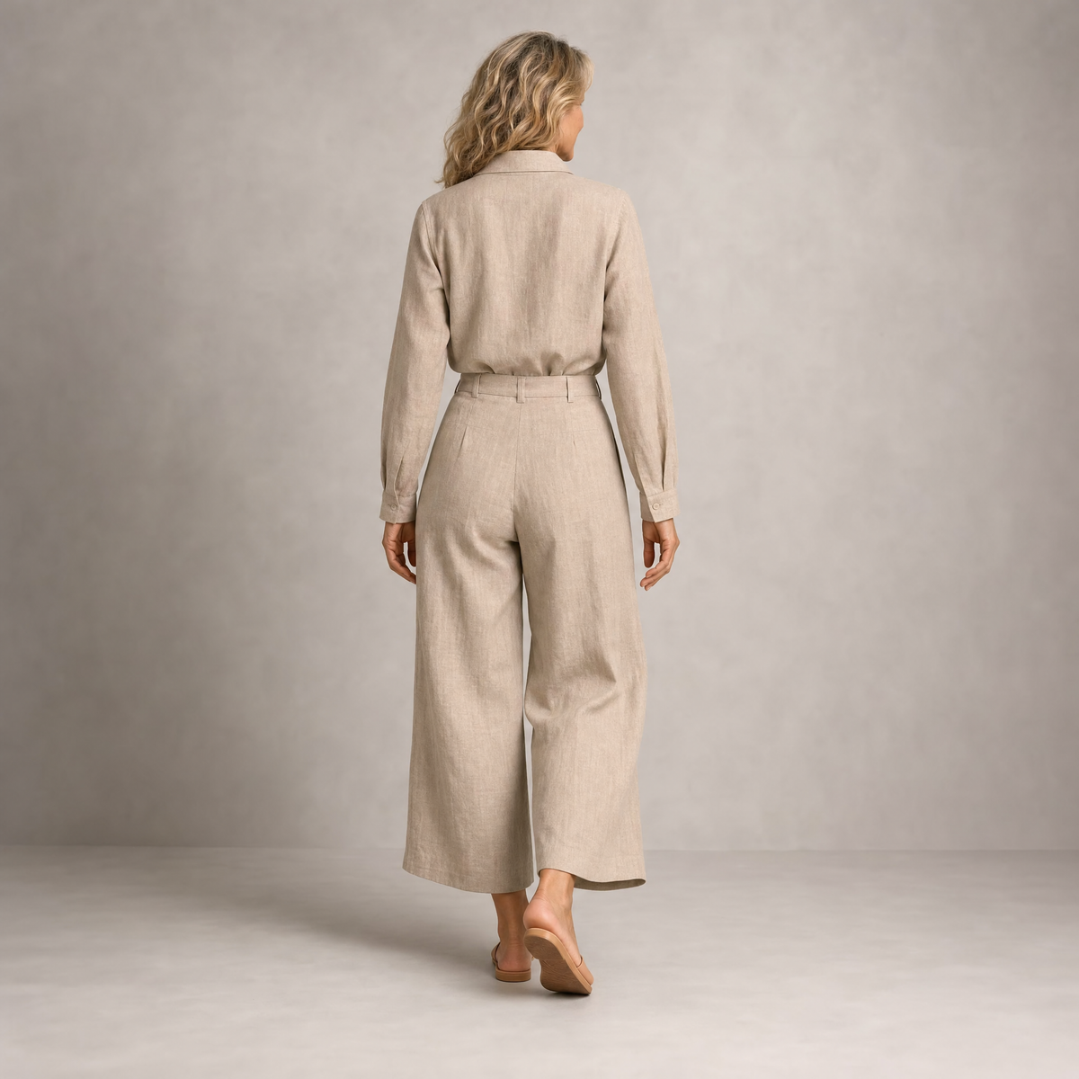 Linen Two-Piece Outfit