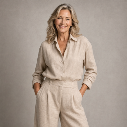 Linen Two-Piece Outfit