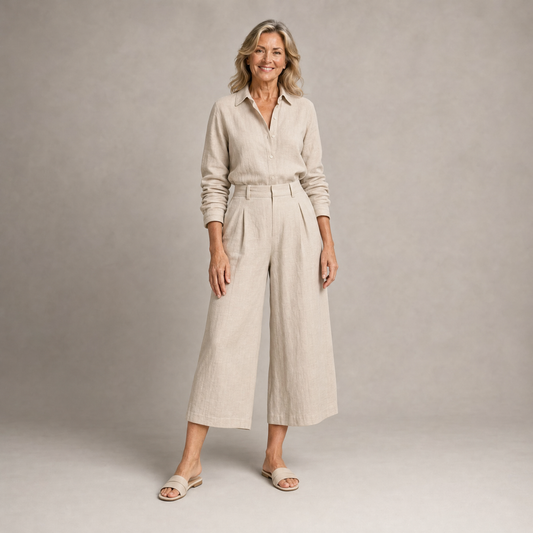 Linen Two-Piece Outfit