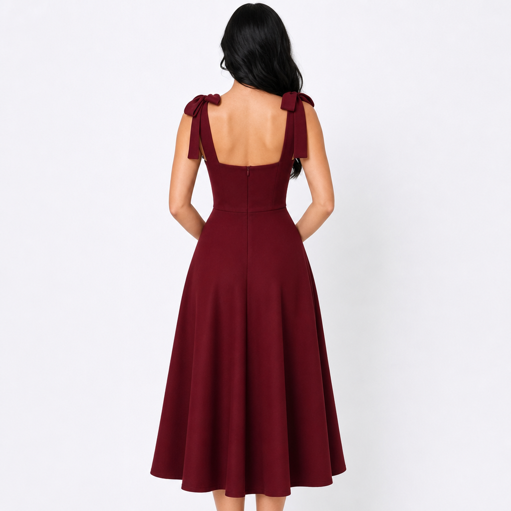Essential Tie-Shoulder Dress