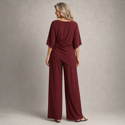 Chic Wide-Leg Two-Piece Set