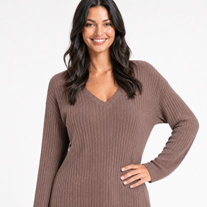 Ribbed Knit Lounge Set