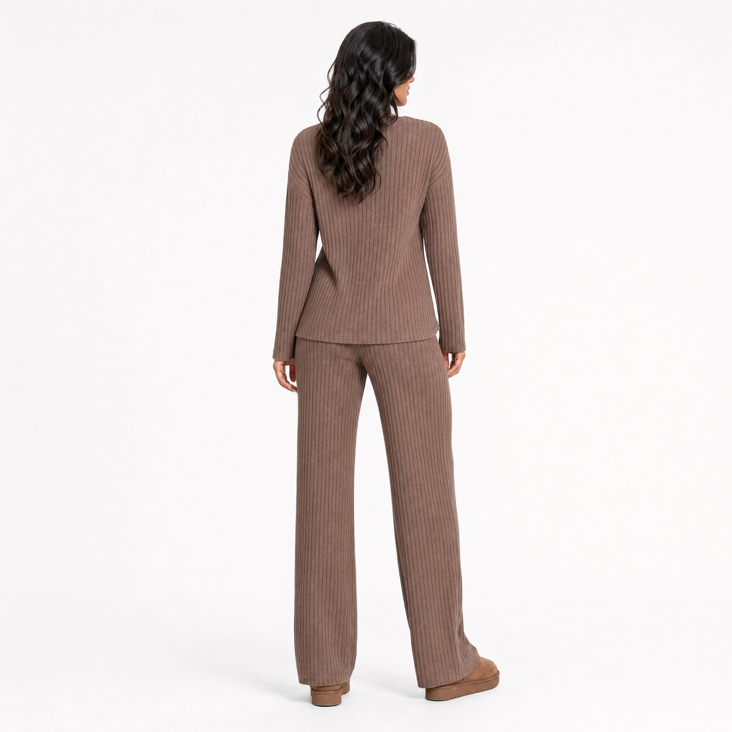 Ribbed Knit Lounge Set