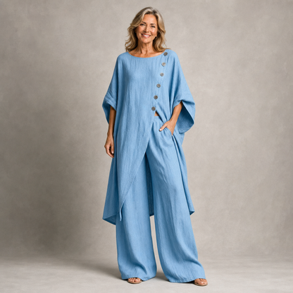 Elegant Linen-Blend 2-Piece Set