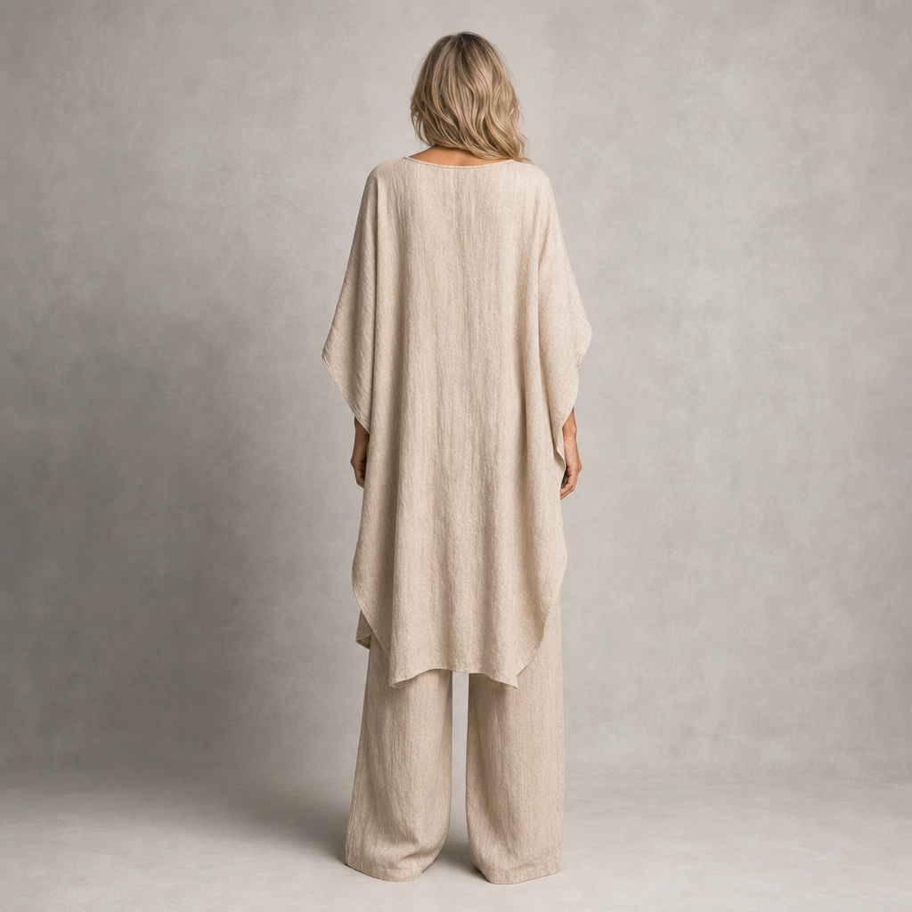 Elegant Linen-Blend 2-Piece Set