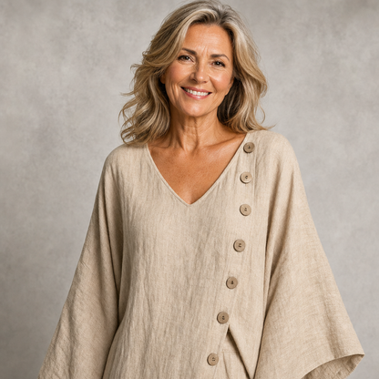 Elegant Linen-Blend 2-Piece Set