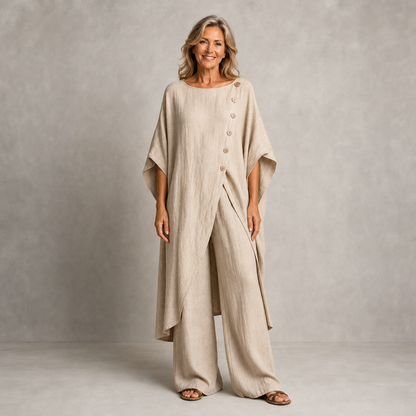 Elegant Linen-Blend 2-Piece Set