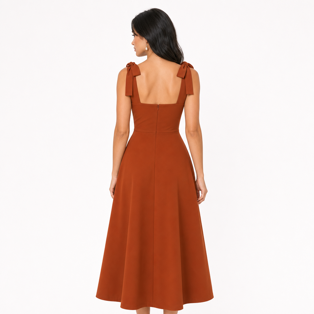 Essential Tie-Shoulder Dress