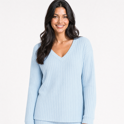 Ribbed Knit Lounge Set
