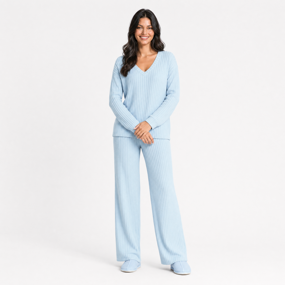 Ribbed Knit Lounge Set