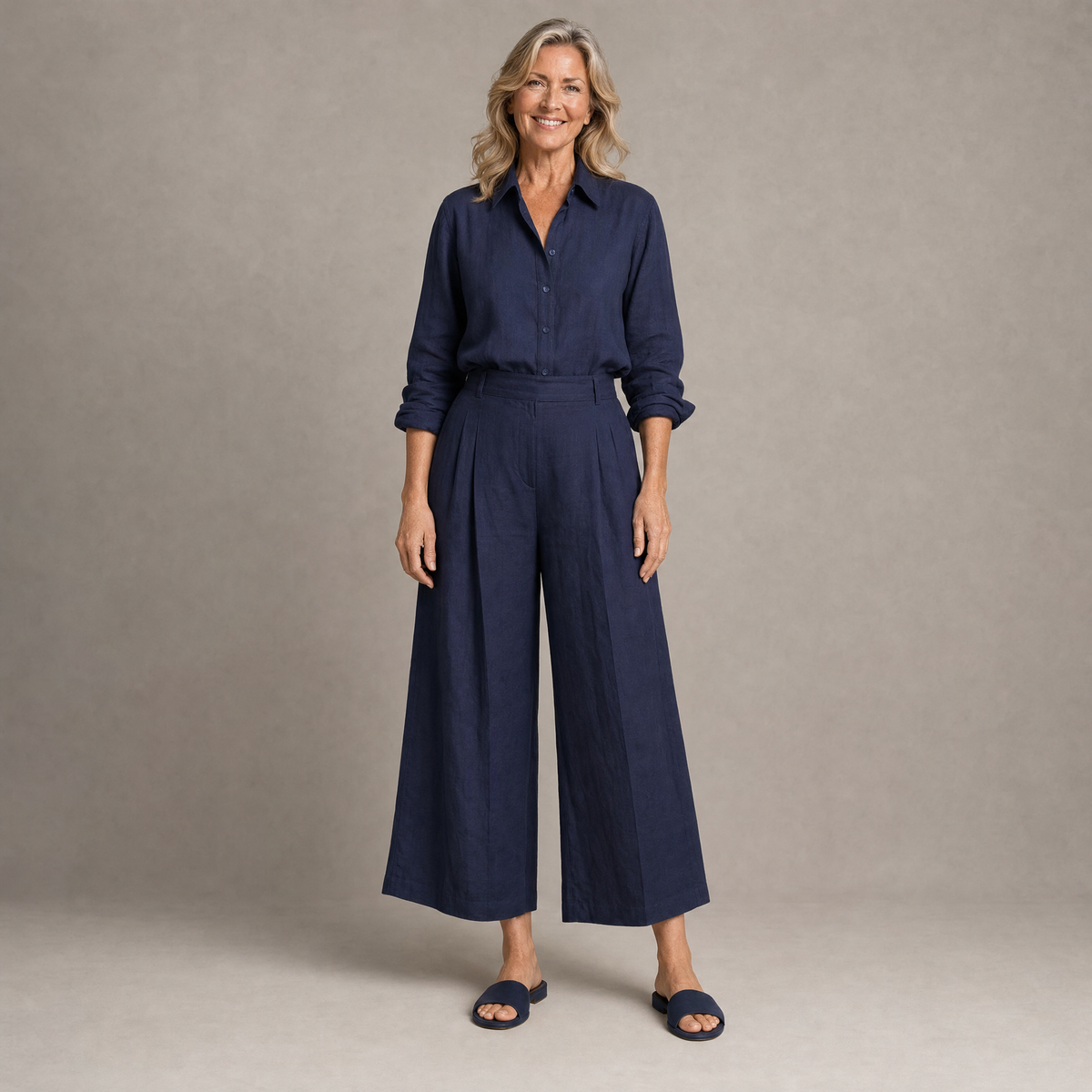 Linen Two-Piece Outfit