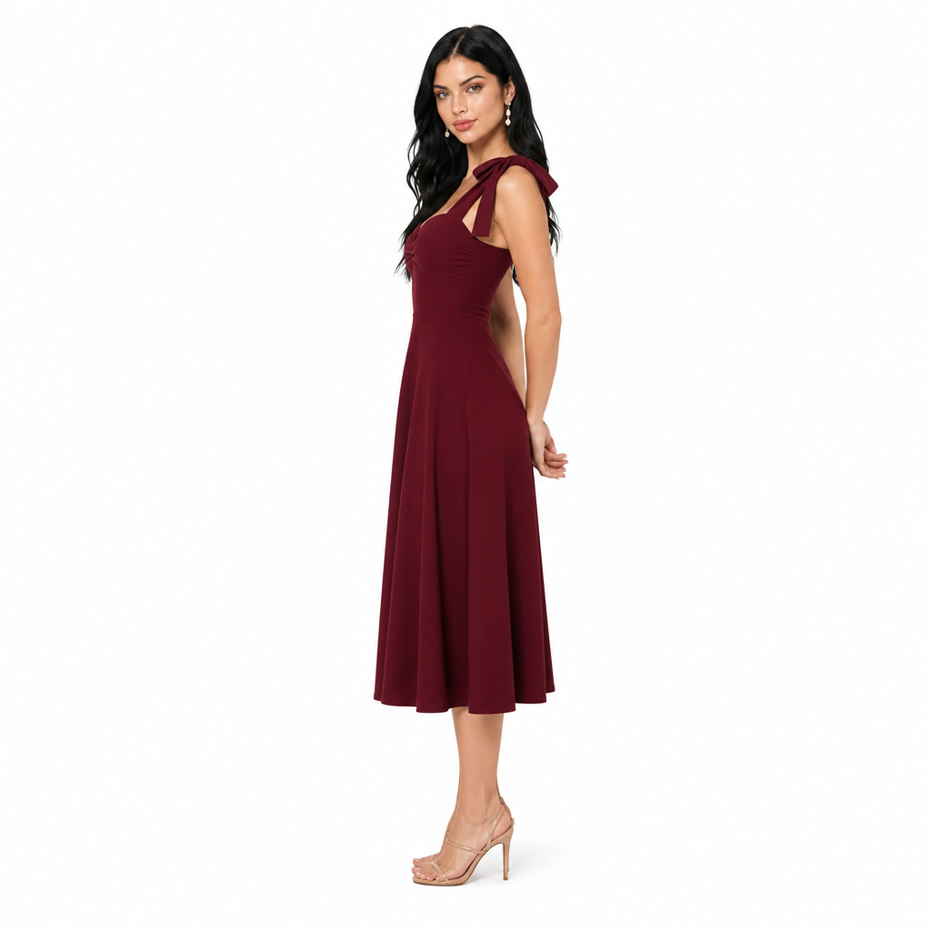 Essential Tie-Shoulder Dress