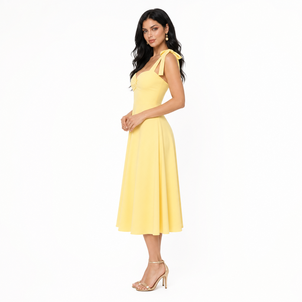 Essential Tie-Shoulder Dress