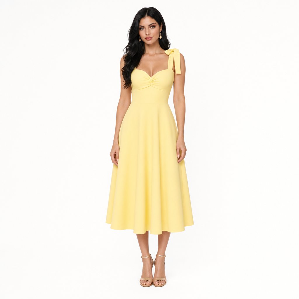 Essential Tie-Shoulder Dress