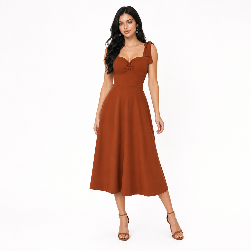 Essential Tie-Shoulder Dress