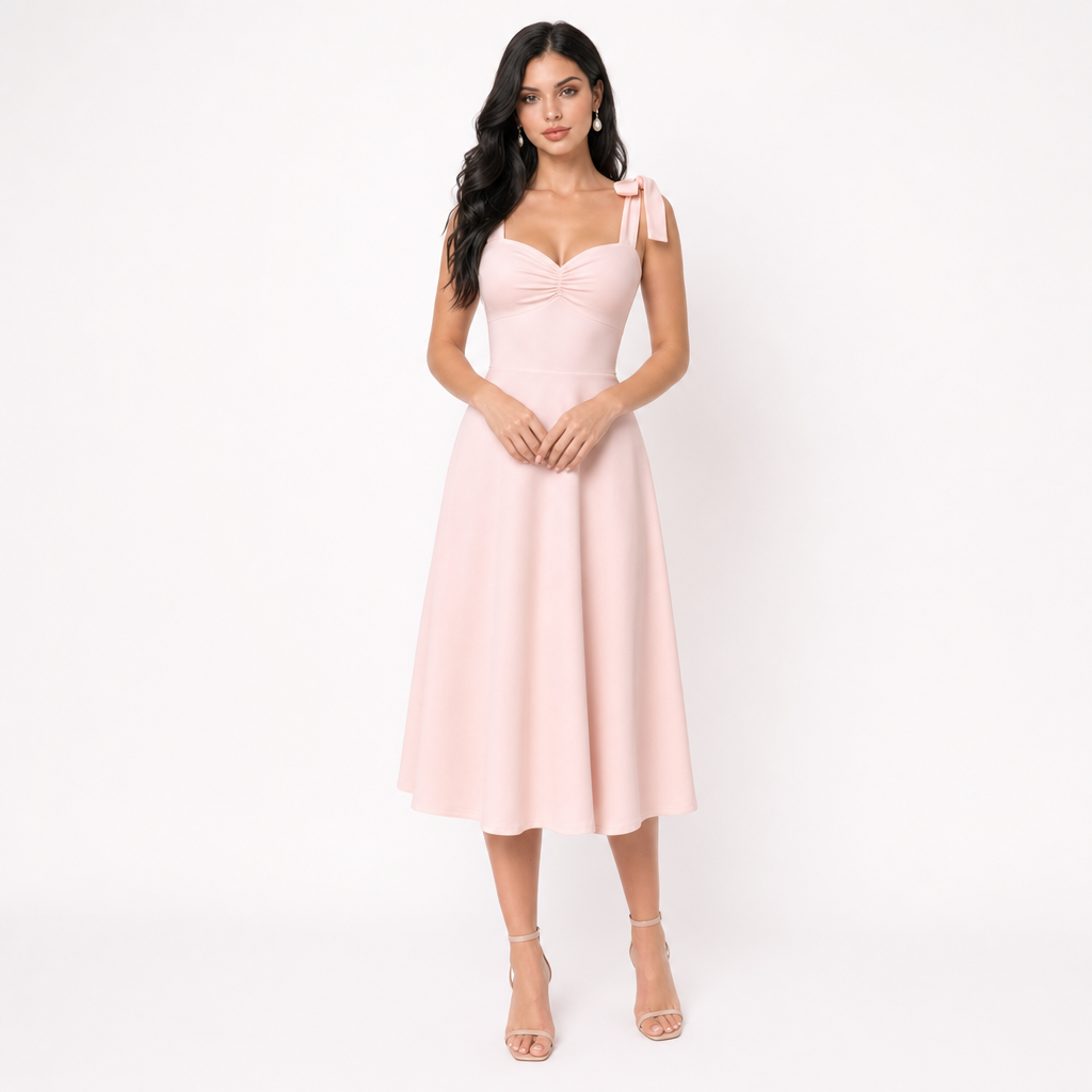 Essential Tie-Shoulder Dress