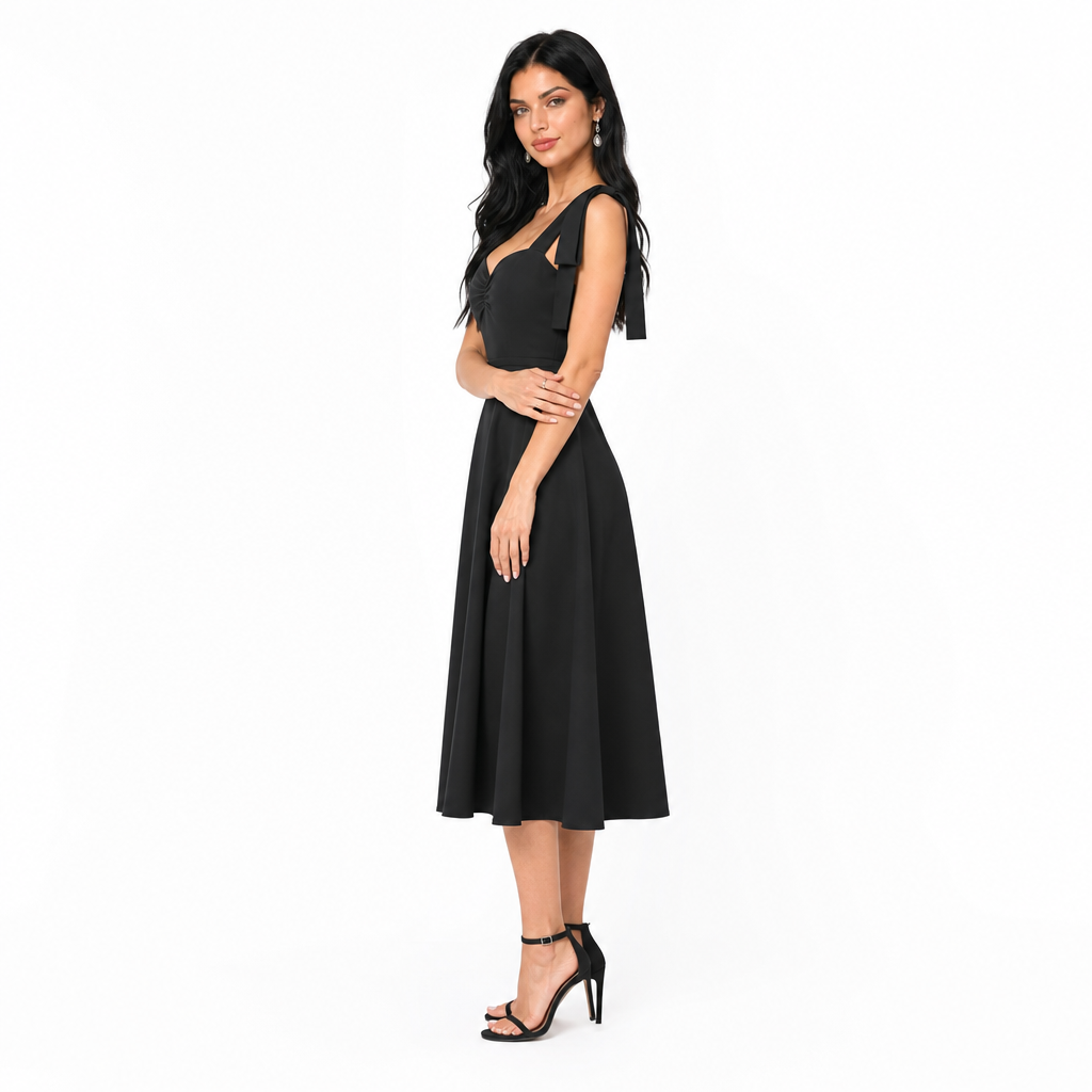 Essential Tie-Shoulder Dress