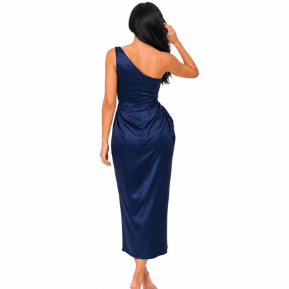 Aurelle Elegant One-Shoulder Dress