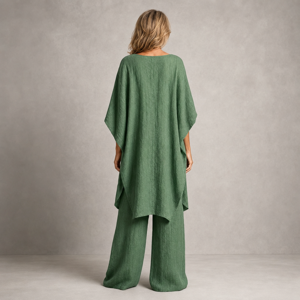 Elegant Linen-Blend 2-Piece Set