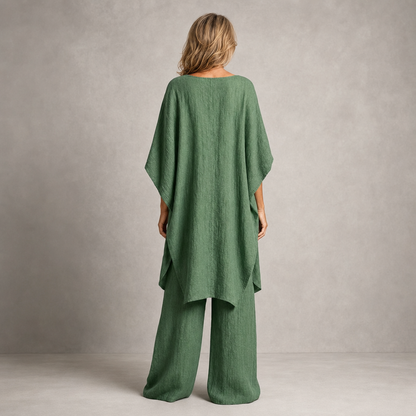 Elegant Linen-Blend 2-Piece Set