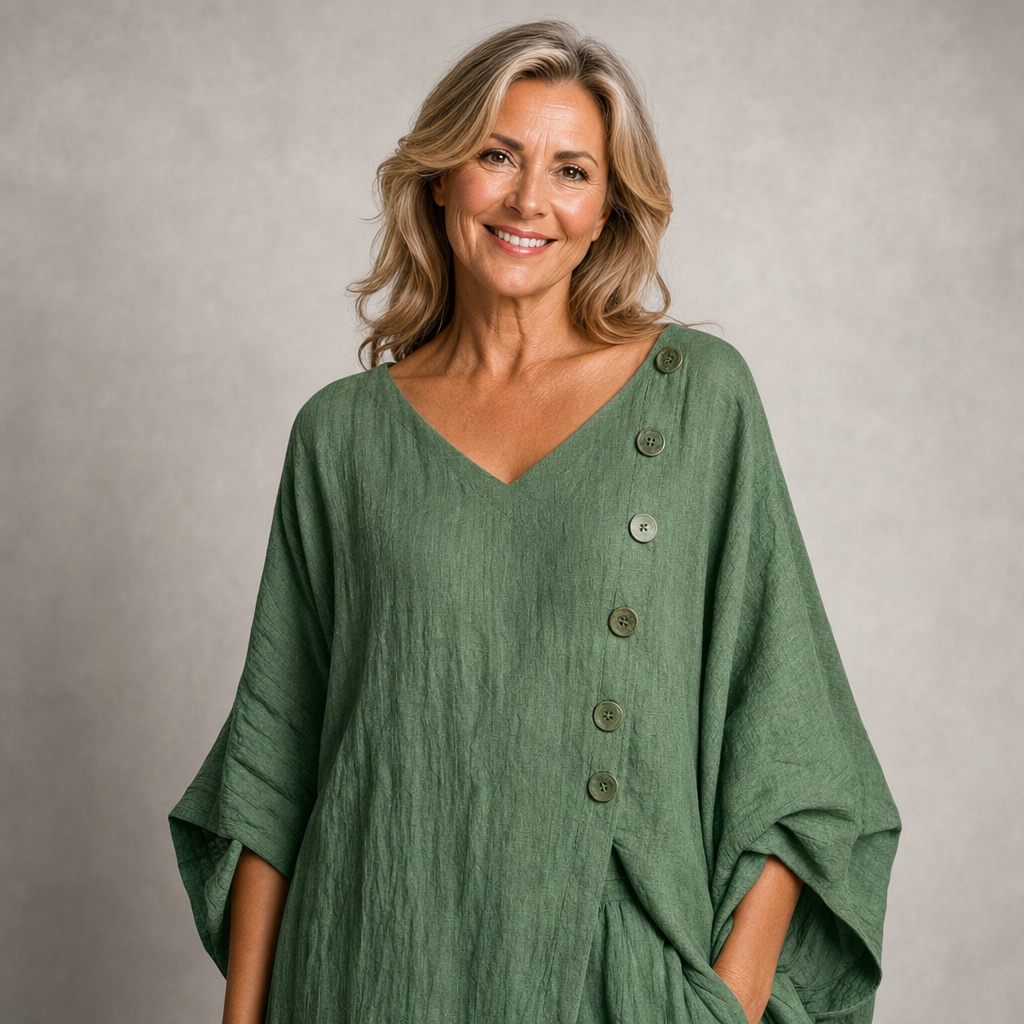 Elegant Linen-Blend 2-Piece Set