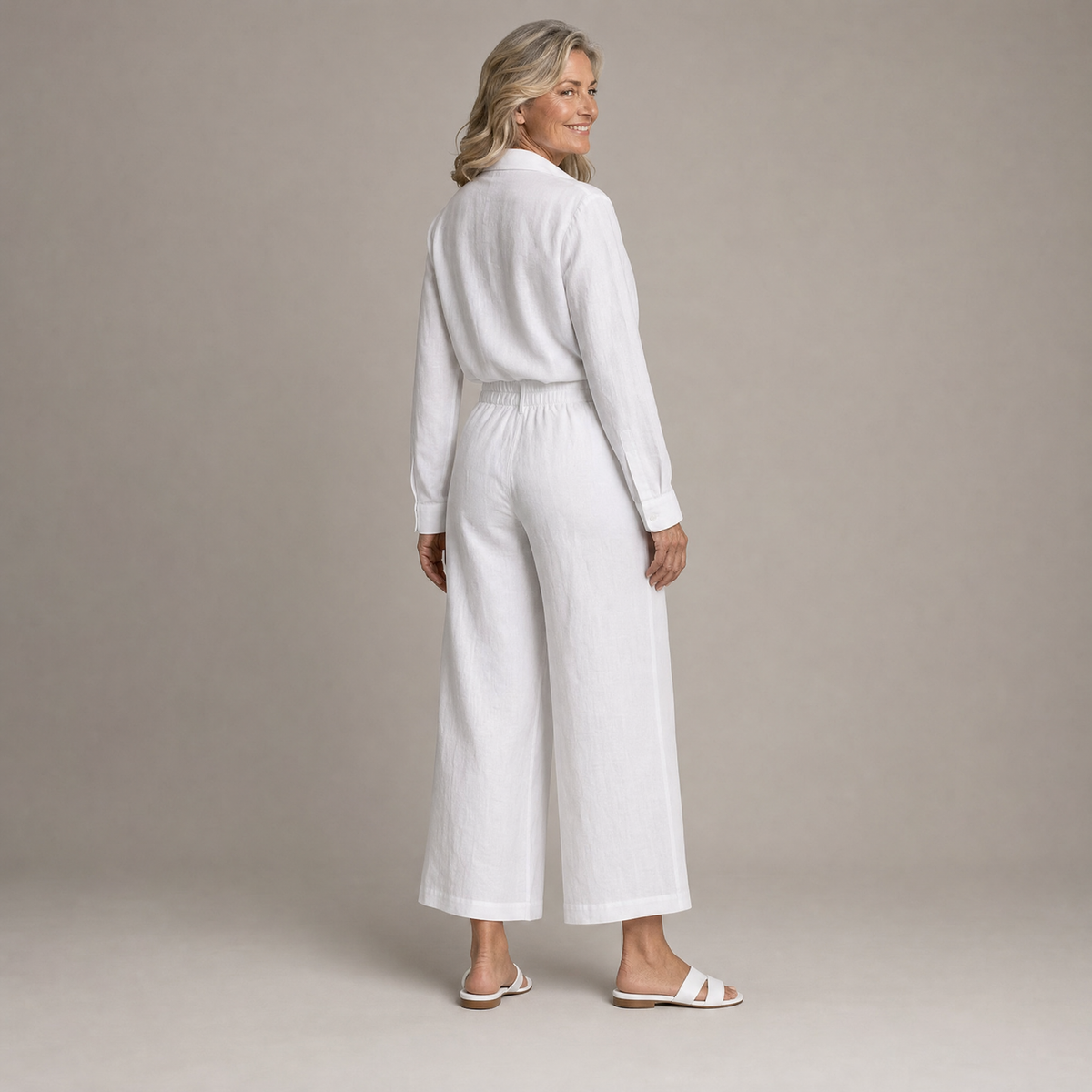 Linen Two-Piece Outfit