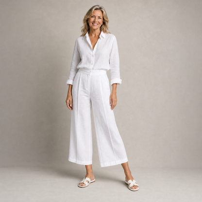 Linen Two-Piece Outfit