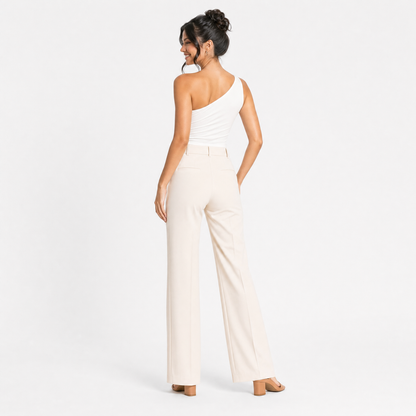 One-Shoulder Ribbed Knit Top