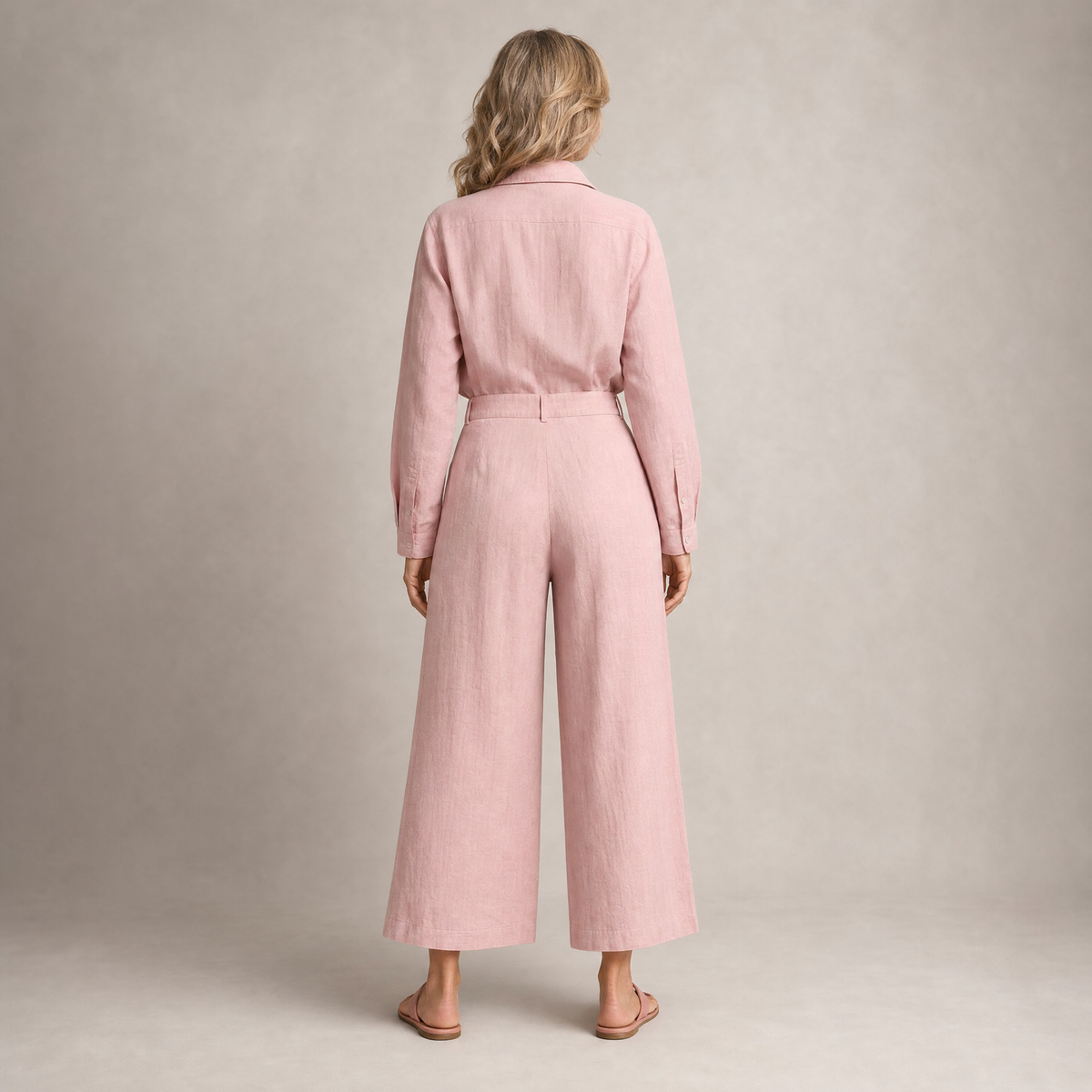 Linen Two-Piece Outfit