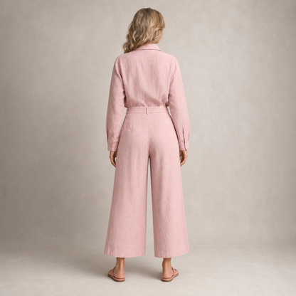 Linen Two-Piece Outfit