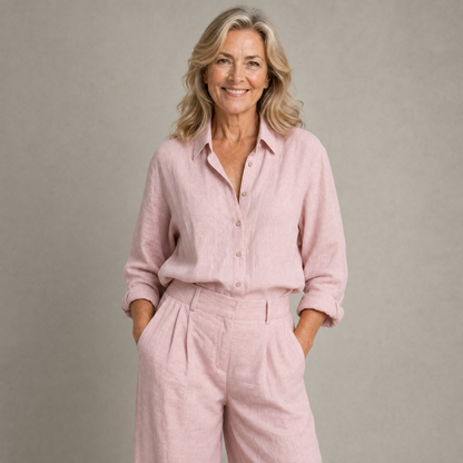 Linen Two-Piece Outfit