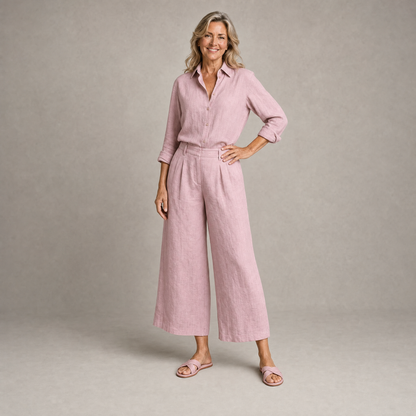 Linen Two-Piece Outfit