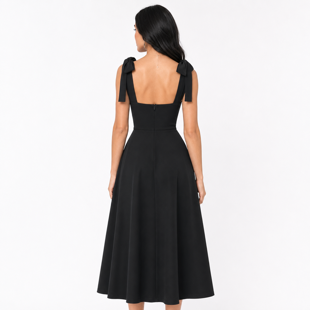 Essential Tie-Shoulder Dress