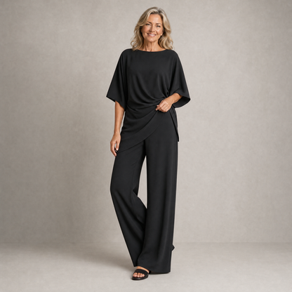 Chic Wide-Leg Two-Piece Set