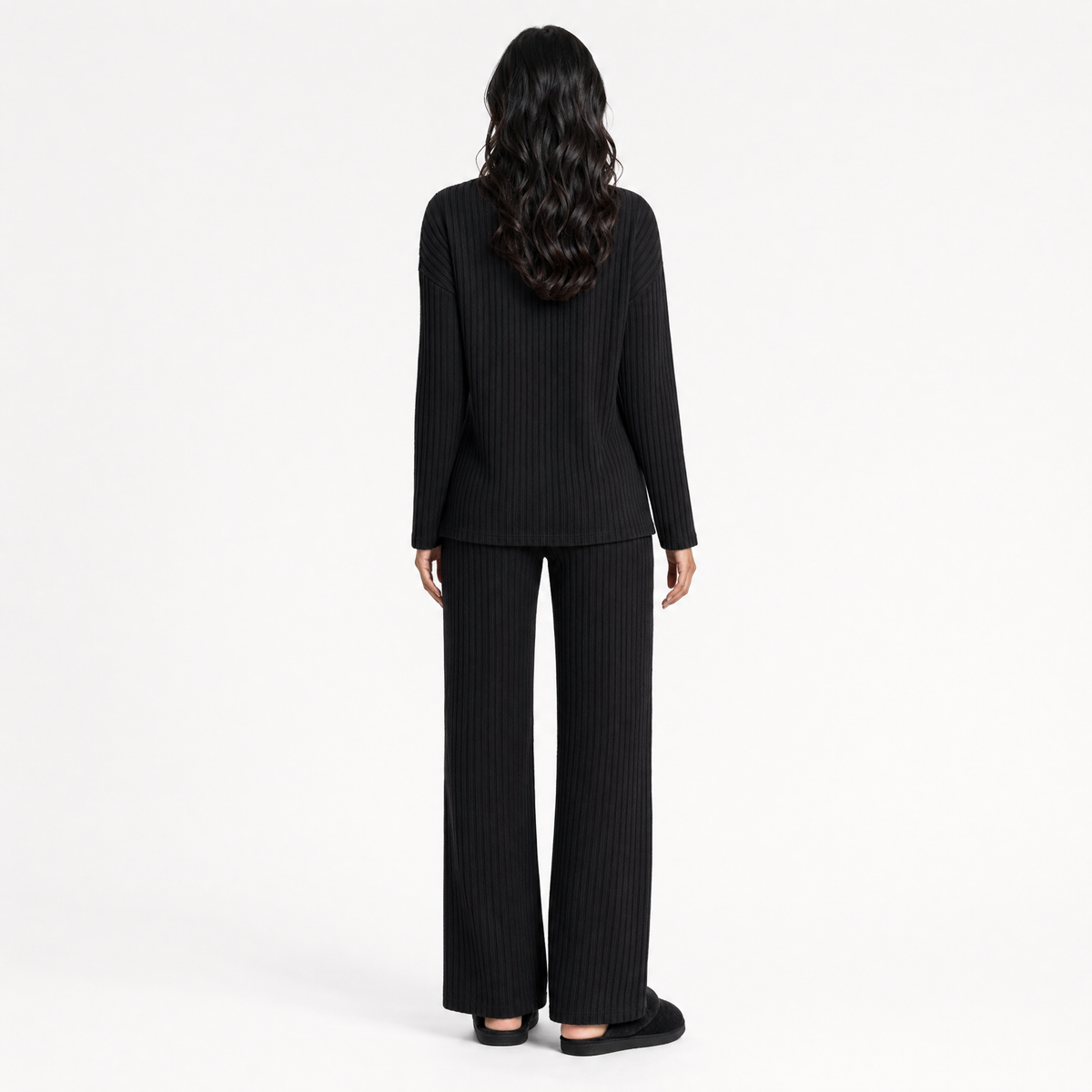 Ribbed Knit Lounge Set