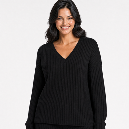 Ribbed Knit Lounge Set