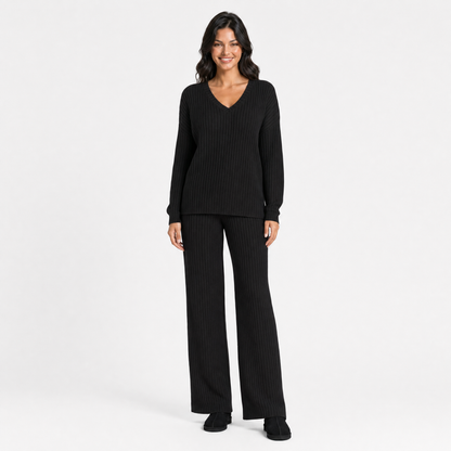 Ribbed Knit Lounge Set