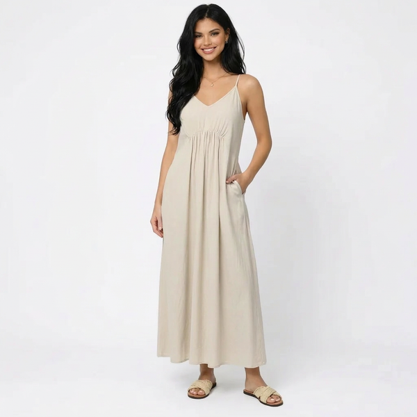 Sleeveless Dress with Pockets