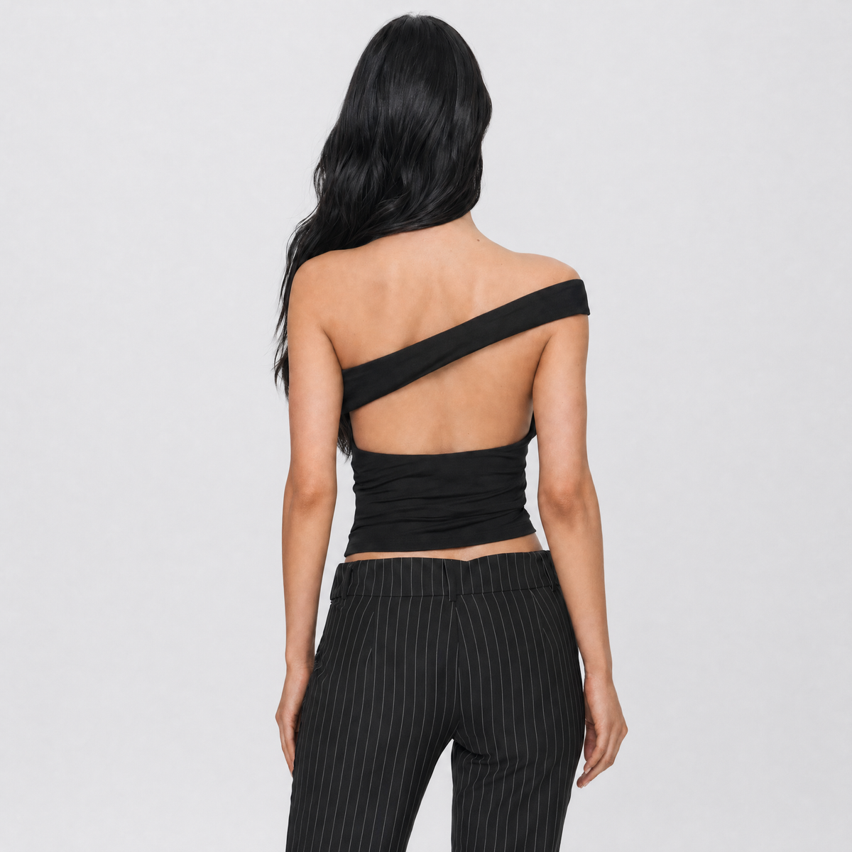 Off-Shoulder Sleeveless Cut-Out Top 2 styles